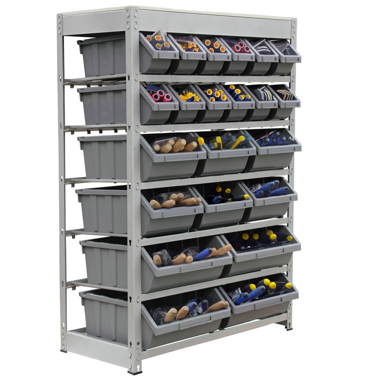 Plastic storage bin online shelves